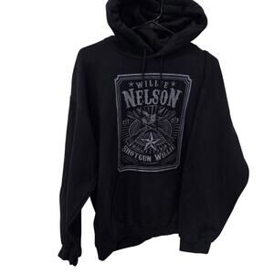 Men's/Women's Willie Nelson Shotgun Tour Hoodie, Size Large